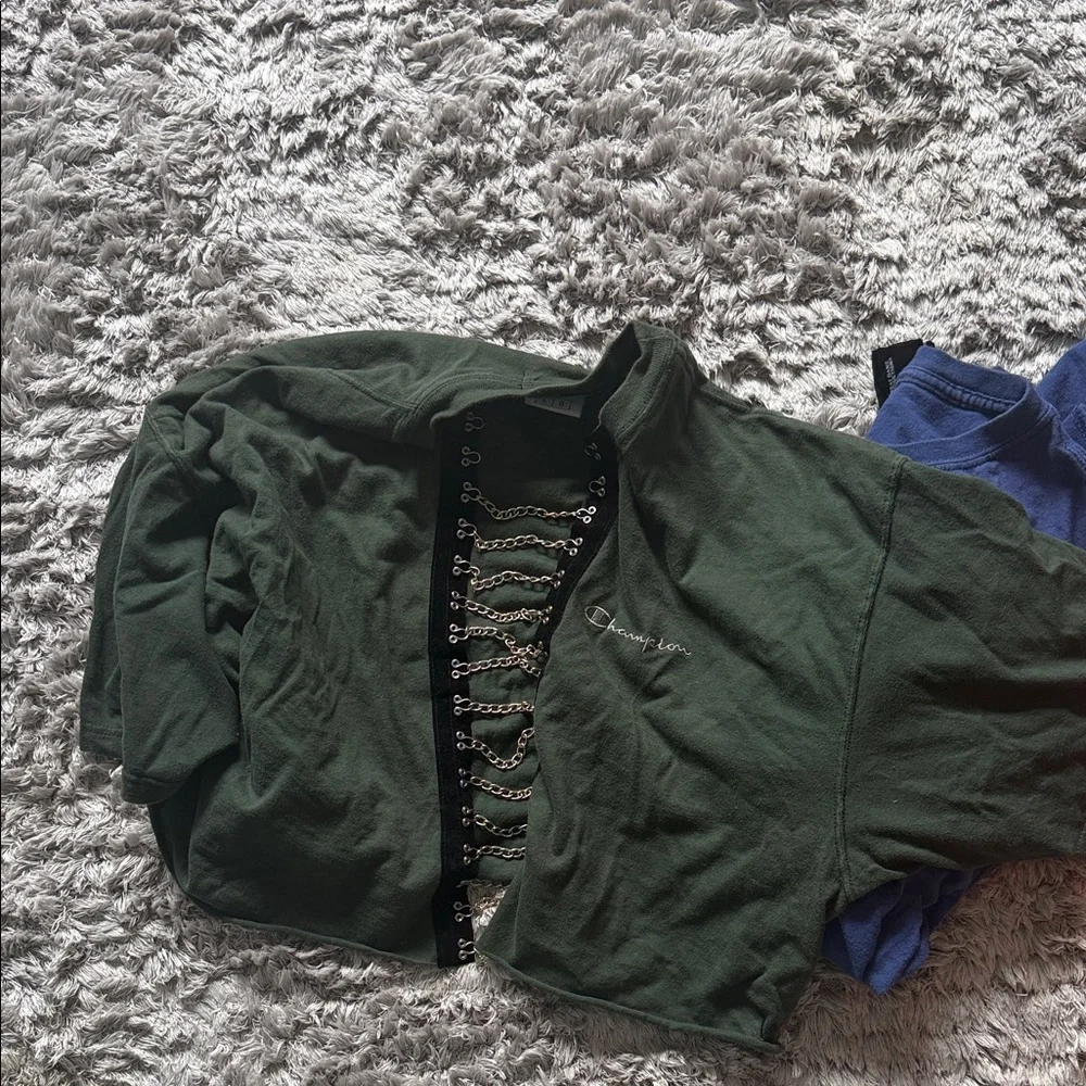 Green Embroidered Zip-Up Jacket - Picture 1 of 1